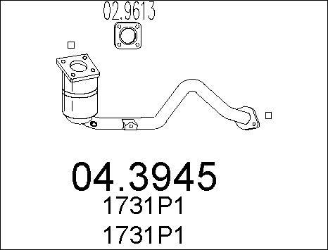 MTS 04.3945 - Каталізатор autozip.com.ua
