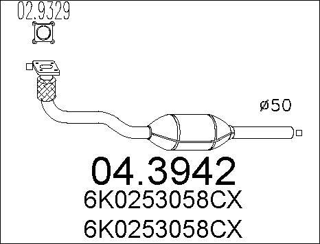 MTS 04.3942 - Каталізатор autozip.com.ua