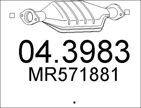 MTS 04.3983 - Каталізатор autozip.com.ua
