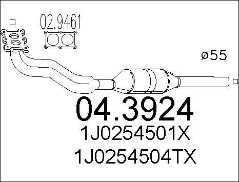 MTS 04.3924 - Каталізатор autozip.com.ua