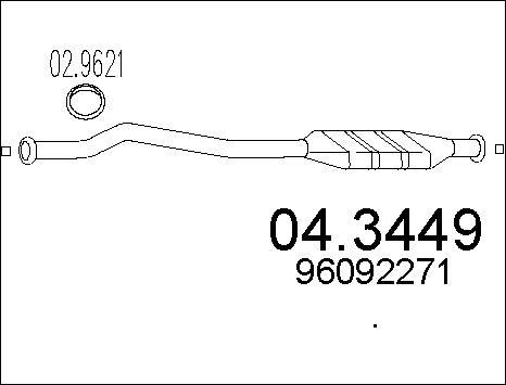 MTS 04.3449 - Каталізатор autozip.com.ua