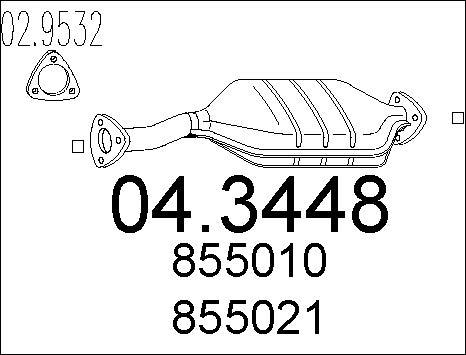 MTS 04.3448 - Каталізатор autozip.com.ua