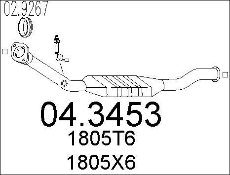 MTS 04.3453 - Каталізатор autozip.com.ua