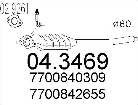MTS 04.3469 - Каталізатор autozip.com.ua