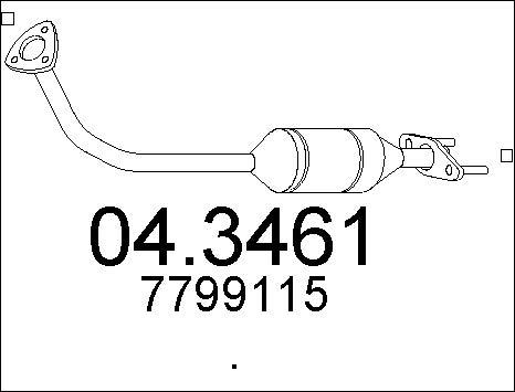 MTS 04.3461 - Каталізатор autozip.com.ua