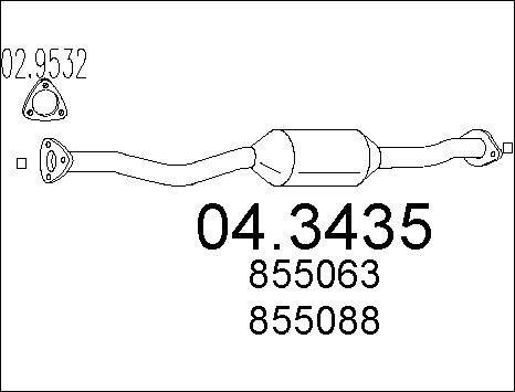 MTS 04.3435 - Каталізатор autozip.com.ua