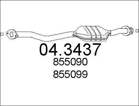 MTS 04.3437 - Каталізатор autozip.com.ua