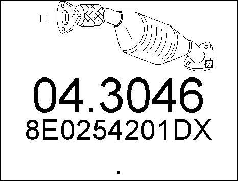 MTS 04.3046 - Каталізатор autozip.com.ua