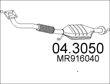 MTS 04.3050 - Каталізатор autozip.com.ua