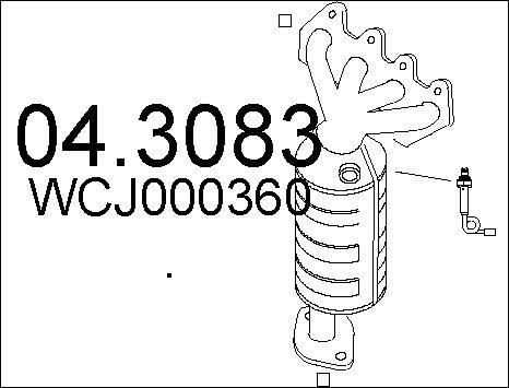 MTS 04.3083 - Каталізатор autozip.com.ua