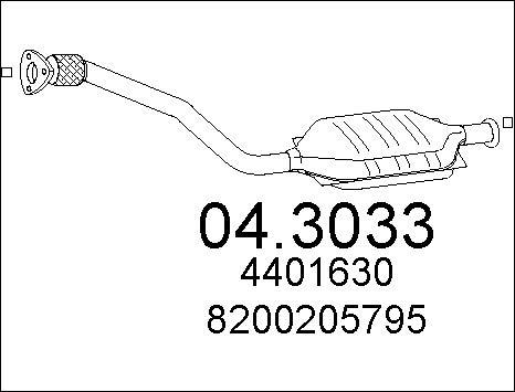 MTS 04.3033 - Каталізатор autozip.com.ua
