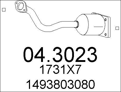 MTS 04.3023 - Каталізатор autozip.com.ua
