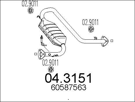 MTS 04.3151 - Каталізатор autozip.com.ua