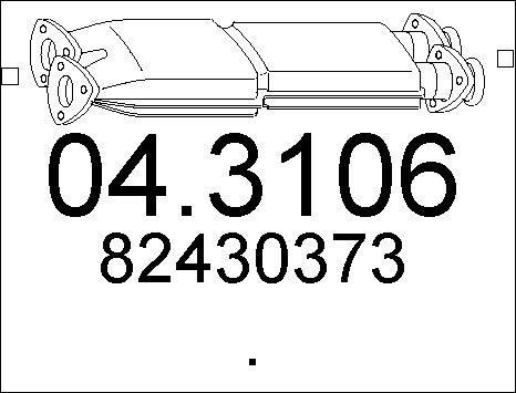 MTS 04.3106 - Каталізатор autozip.com.ua