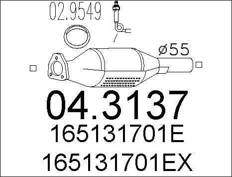 MTS 04.3137 - Каталізатор autozip.com.ua