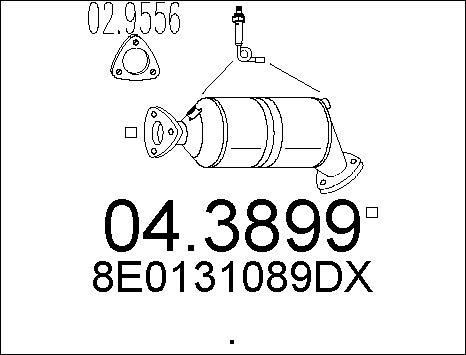 MTS 04.3899 - Каталізатор autozip.com.ua