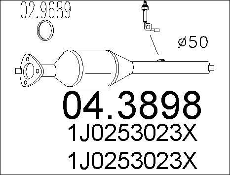 MTS 04.3898 - Каталізатор autozip.com.ua