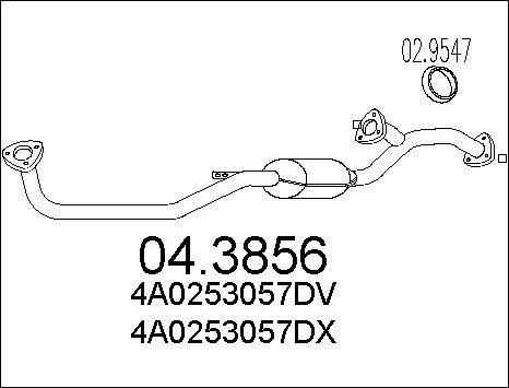 MTS 04.3856 - Каталізатор autozip.com.ua