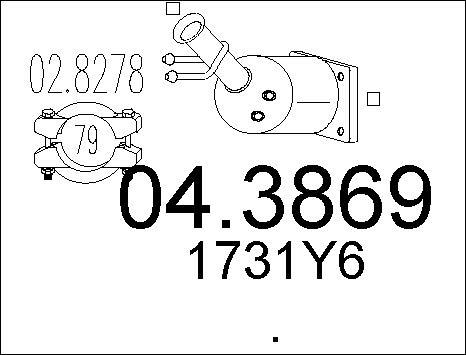 MTS 04.3869 - Каталізатор autozip.com.ua