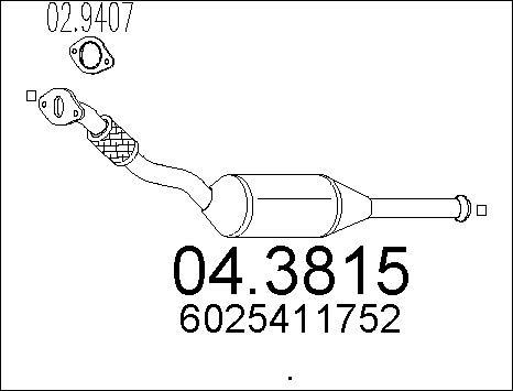 MTS 04.3815 - Каталізатор autozip.com.ua