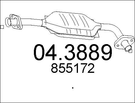 MTS 04.3889 - Каталізатор autozip.com.ua