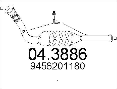 MTS 04.3886 - Каталізатор autozip.com.ua