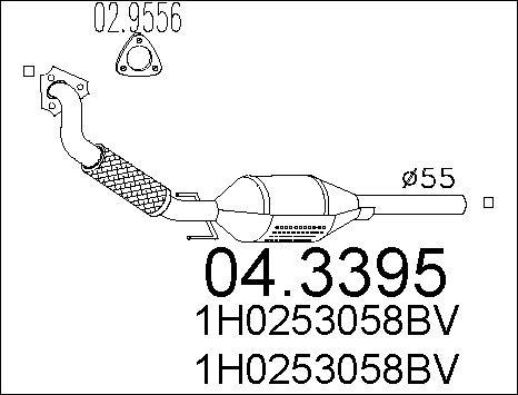 MTS 04.3395 - Каталізатор autozip.com.ua