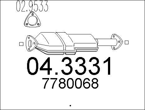 MTS 04.3331 - Каталізатор autozip.com.ua