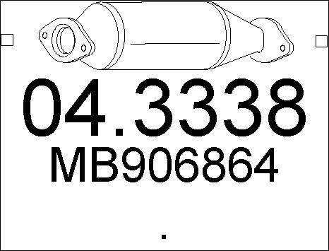 MTS 04.3338 - Каталізатор autozip.com.ua