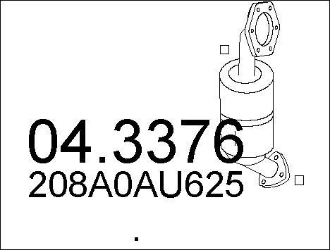 MTS 04.3376 - Каталізатор autozip.com.ua