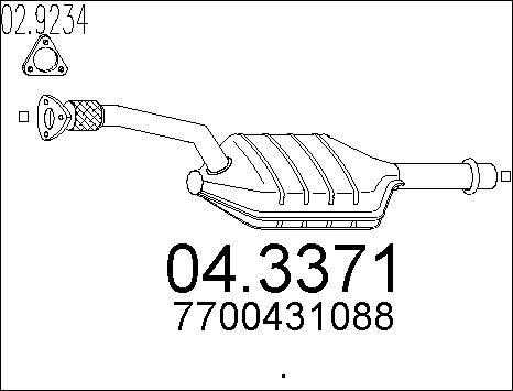 MTS 04.3371 - Каталізатор autozip.com.ua