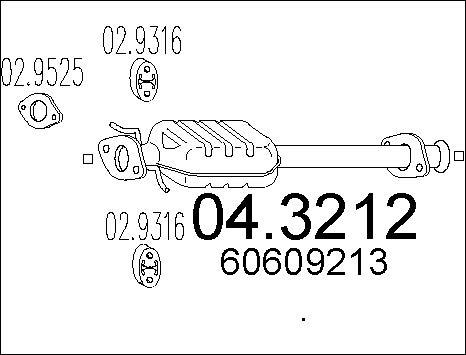 MTS 04.3212 - Каталізатор autozip.com.ua