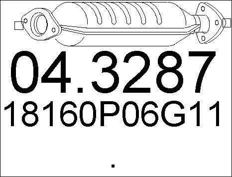 MTS 04.3287 - Каталізатор autozip.com.ua