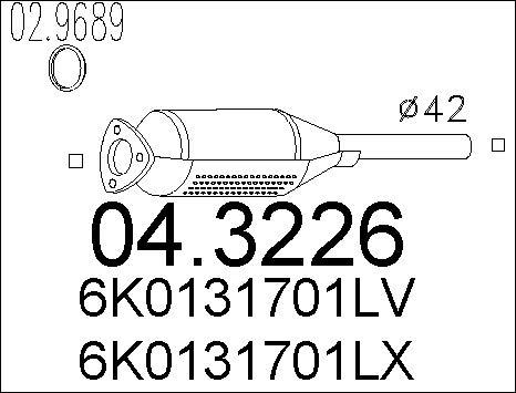 MTS 04.3226 - Каталізатор autozip.com.ua