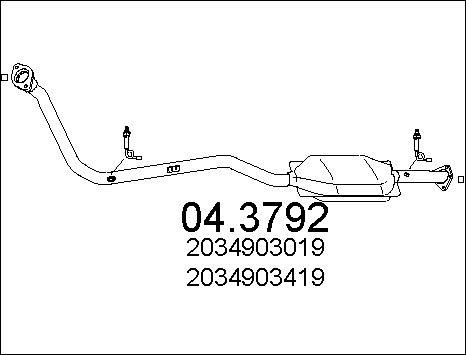 MTS 04.3792 - Каталізатор autozip.com.ua