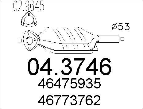 MTS 04.3746 - Каталізатор autozip.com.ua