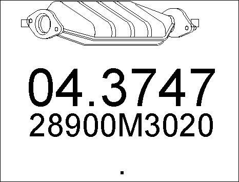 MTS 04.3747 - Каталізатор autozip.com.ua