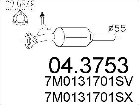 MTS 04.3753 - Каталізатор autozip.com.ua