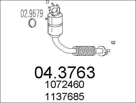 MTS 04.3763 - Каталізатор autozip.com.ua