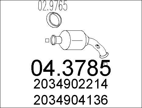 MTS 04.3785 - Каталізатор autozip.com.ua