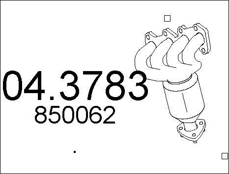 MTS 04.3783 - Каталізатор autozip.com.ua