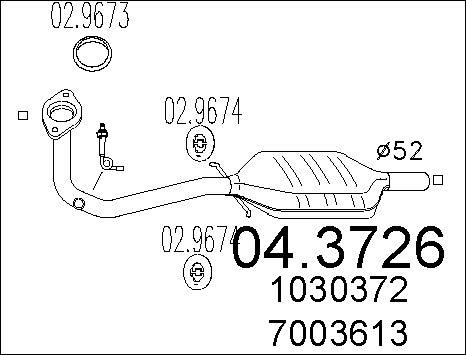 MTS 04.3726 - Каталізатор autozip.com.ua