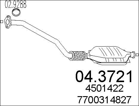 MTS 04.3721 - Каталізатор autozip.com.ua