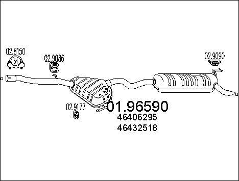 MTS 01.96590 - Глушник вихлопних газів кінцевий autozip.com.ua