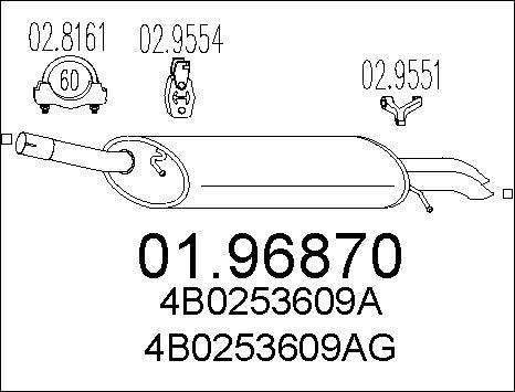 MTS 01.96870 - Глушник вихлопних газів кінцевий autozip.com.ua