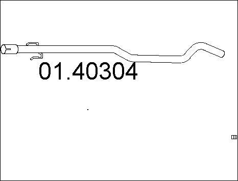 MTS 01.40304 - Труба вихлопного газу autozip.com.ua