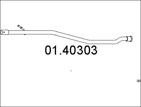 MTS 01.40303 - Труба вихлопного газу autozip.com.ua