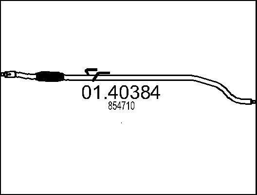 MTS 01.40384 - Труба вихлопного газу autozip.com.ua