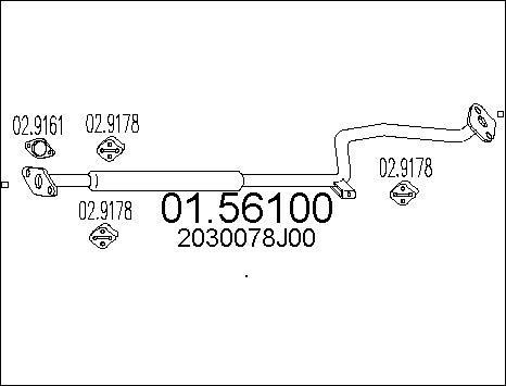 MTS 01.56100 - Середній глушник вихлопних газів autozip.com.ua