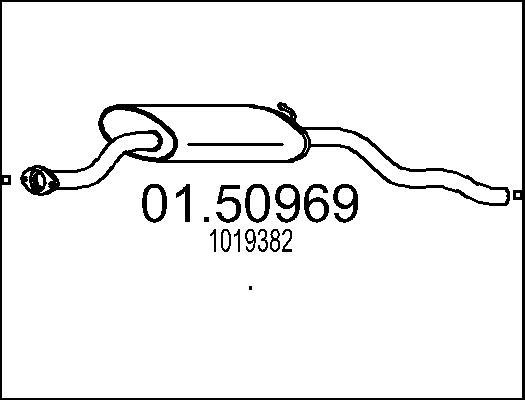 MTS 01.50969 - Середній глушник вихлопних газів autozip.com.ua